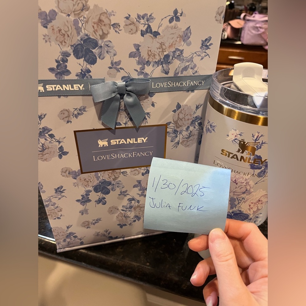 Brand new in box 
Everbloom Rosetts LoveShackFancy Stanley